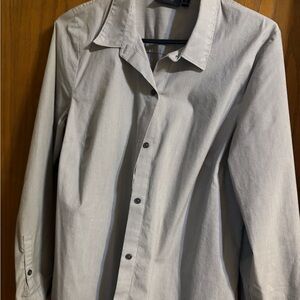 Apt. 9 Light Gray Button Down Shirt